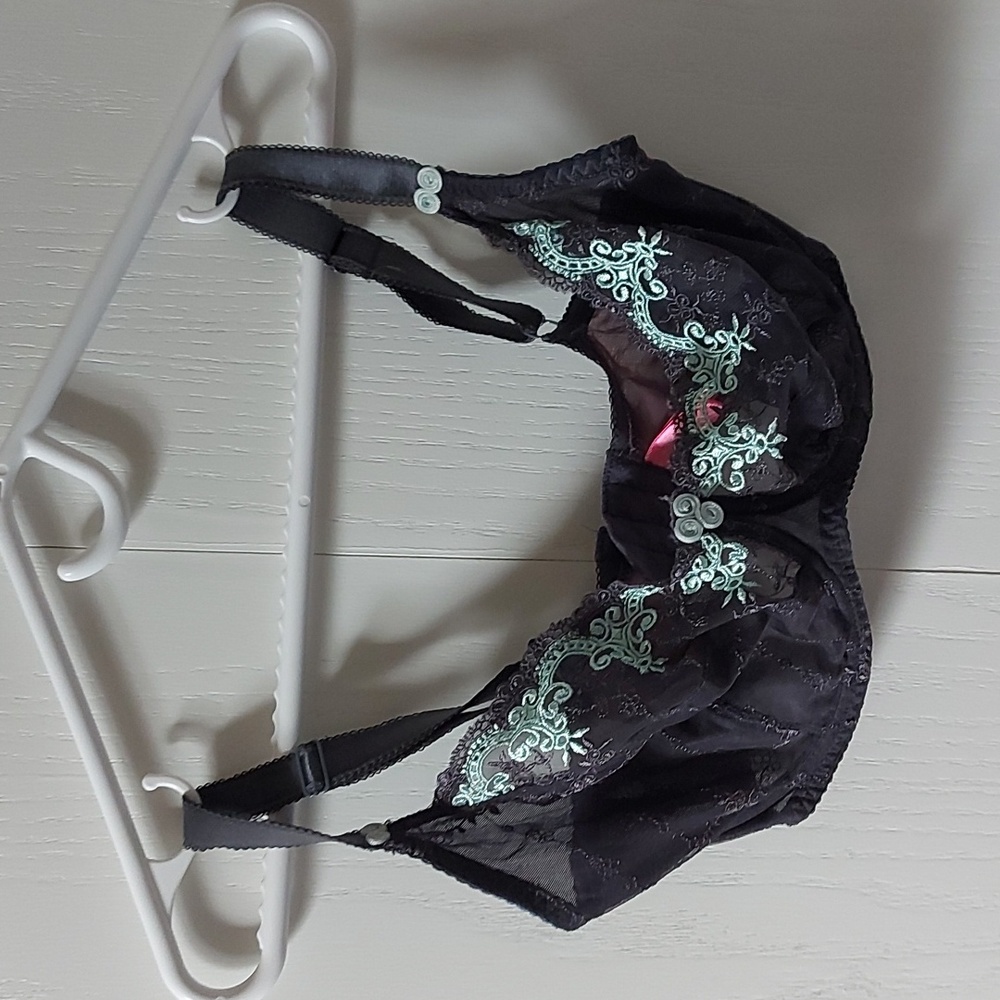 Curvy Kate Grey and Mint 30GG Soft Cup Bra